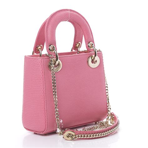 lady dior pink lizard bag|dior leather handbags.